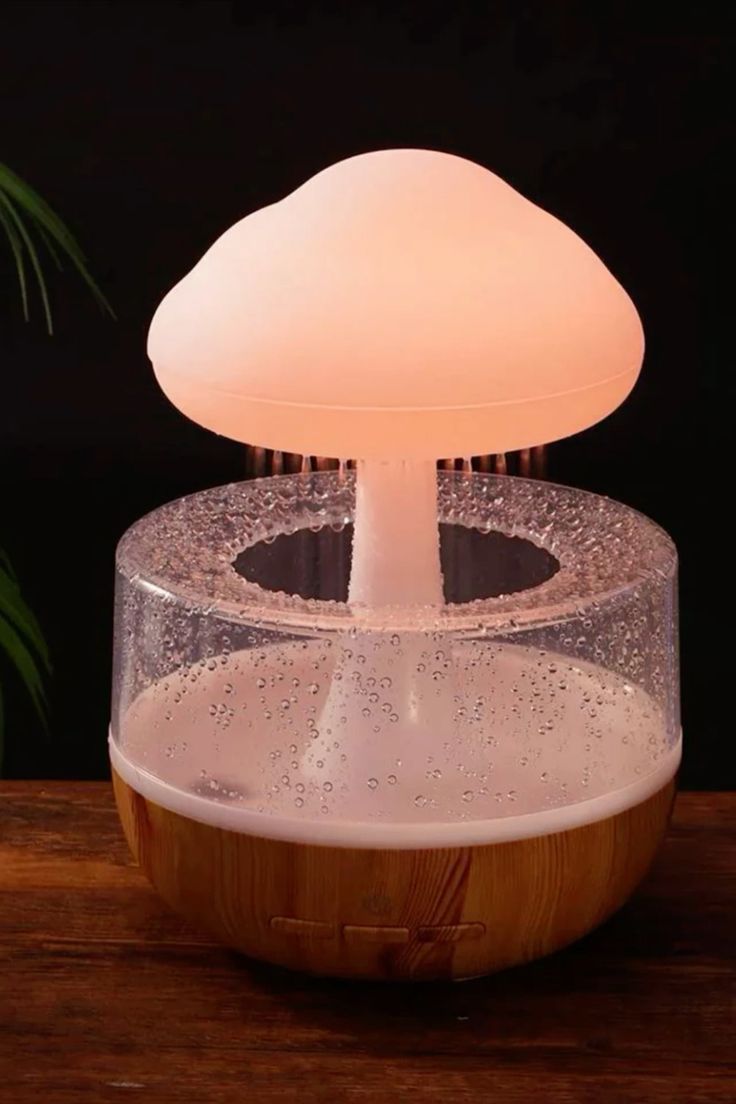 Mushroom Humidifier with LED Night Light