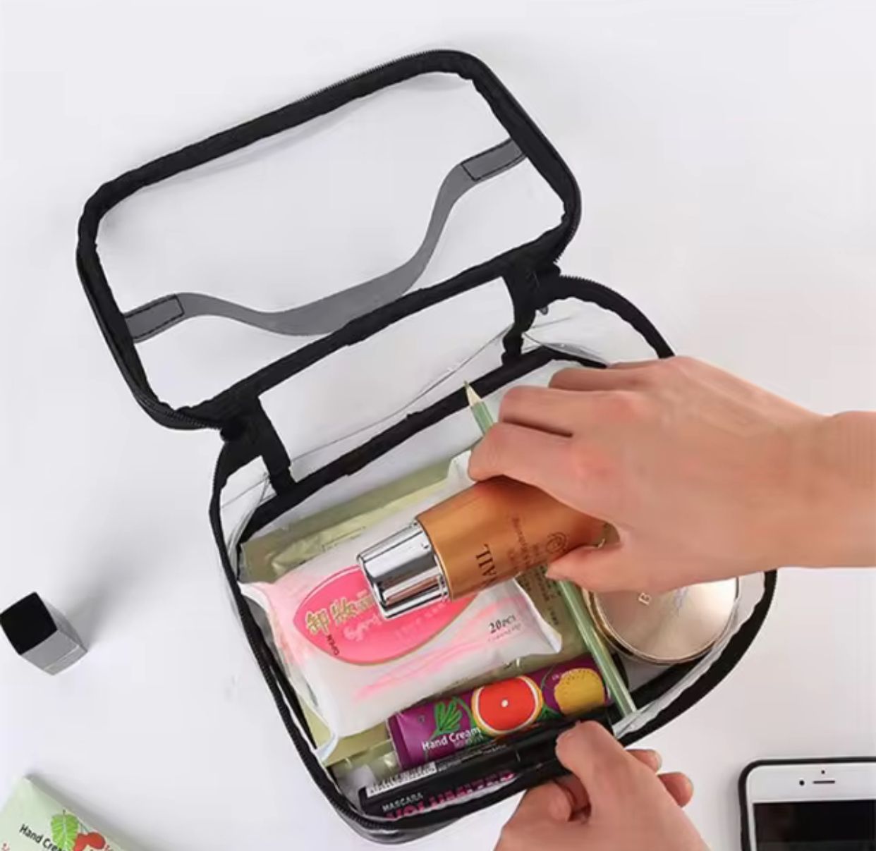 Transparent Cosmetic Bag/Organizer