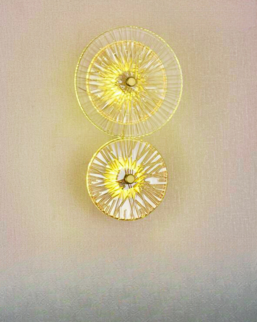 Layered Glass Wall Sconce - Set of 2