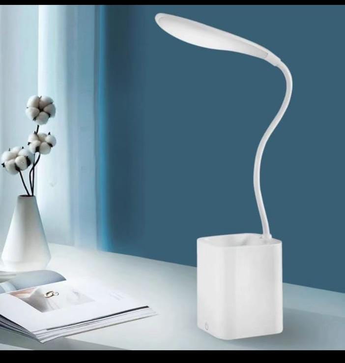 Rechargeable Desk Lamp with Penholder + Mobile holder