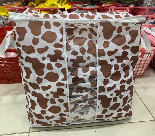 Cow Texture Storage Bag