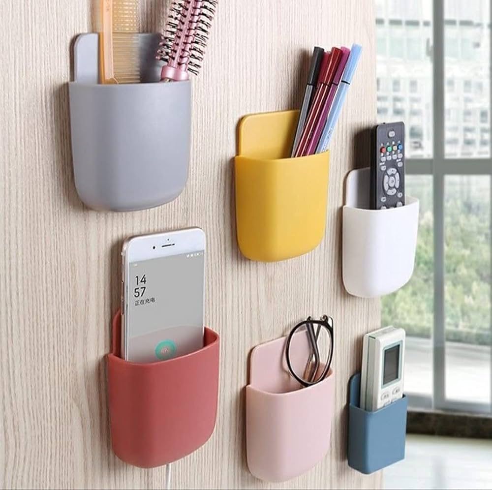 Self Adhesive D Shape Mobile/Remote Holder