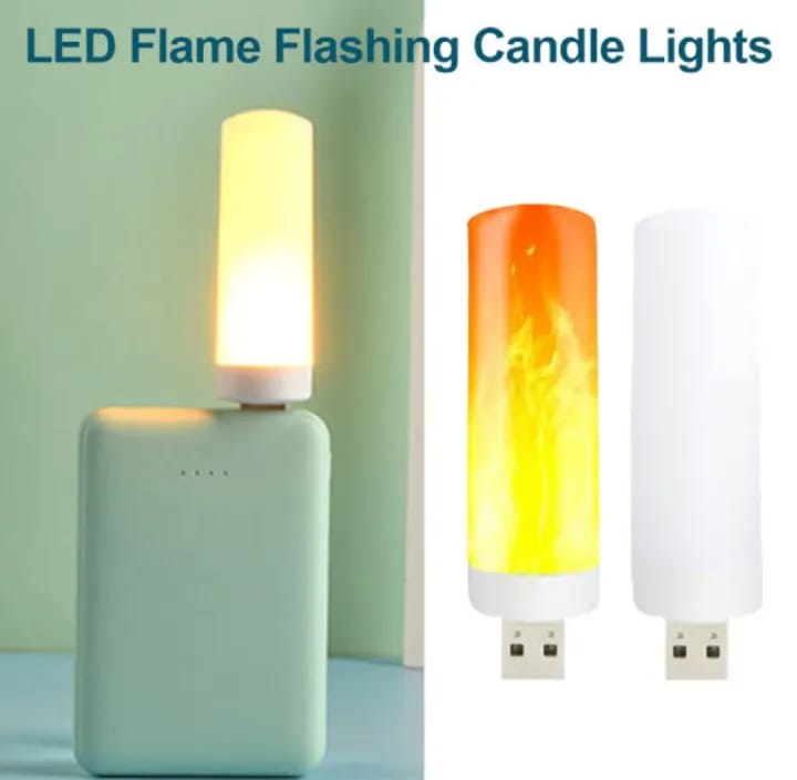 USB Flame Lamp Candle Light