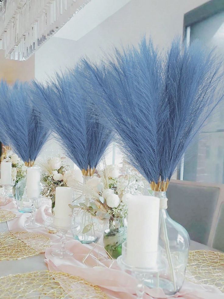 Elegant Blue Pampas Grass