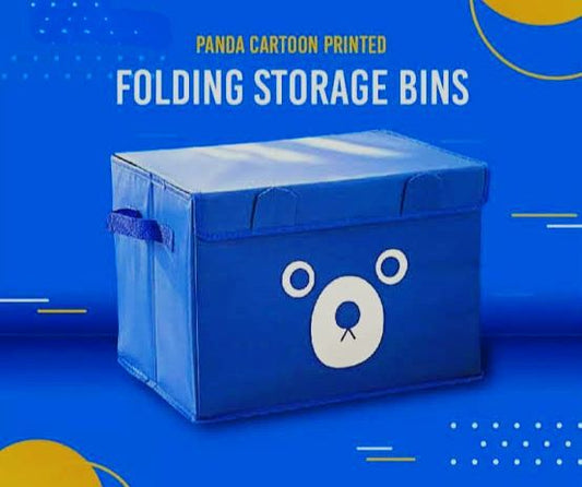 Bear Storage Woven Foldable Box