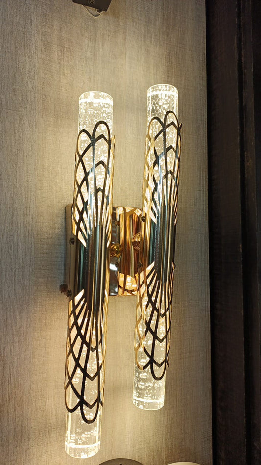 Elegant Crystal Glass Wall Sconce