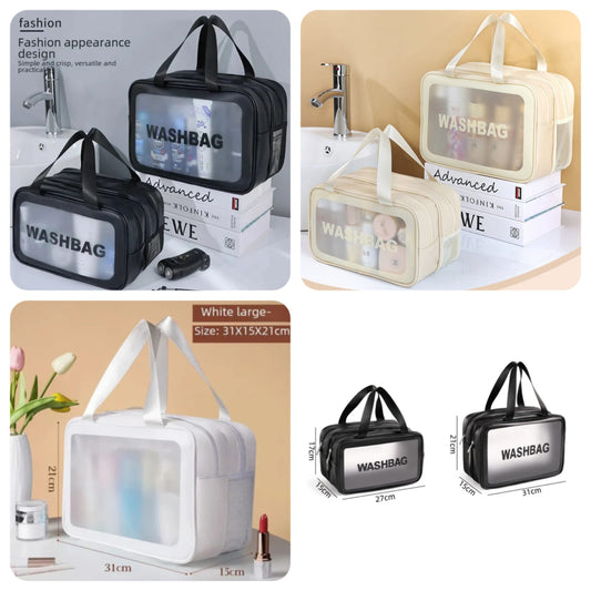 Double Layer Water-Proof Travel Cosmetic Washbag Organizer