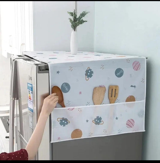 Refrigerator Cover with Pockets