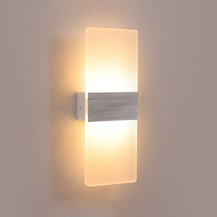 Modern LED Wall Sconce - Brushed Silver