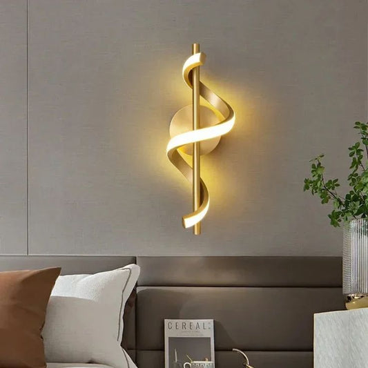 Modern Spiral Wall Sconce