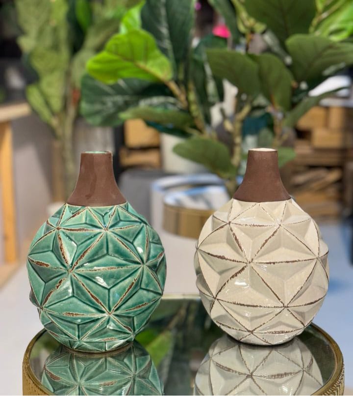 Textured Ceramic Vases